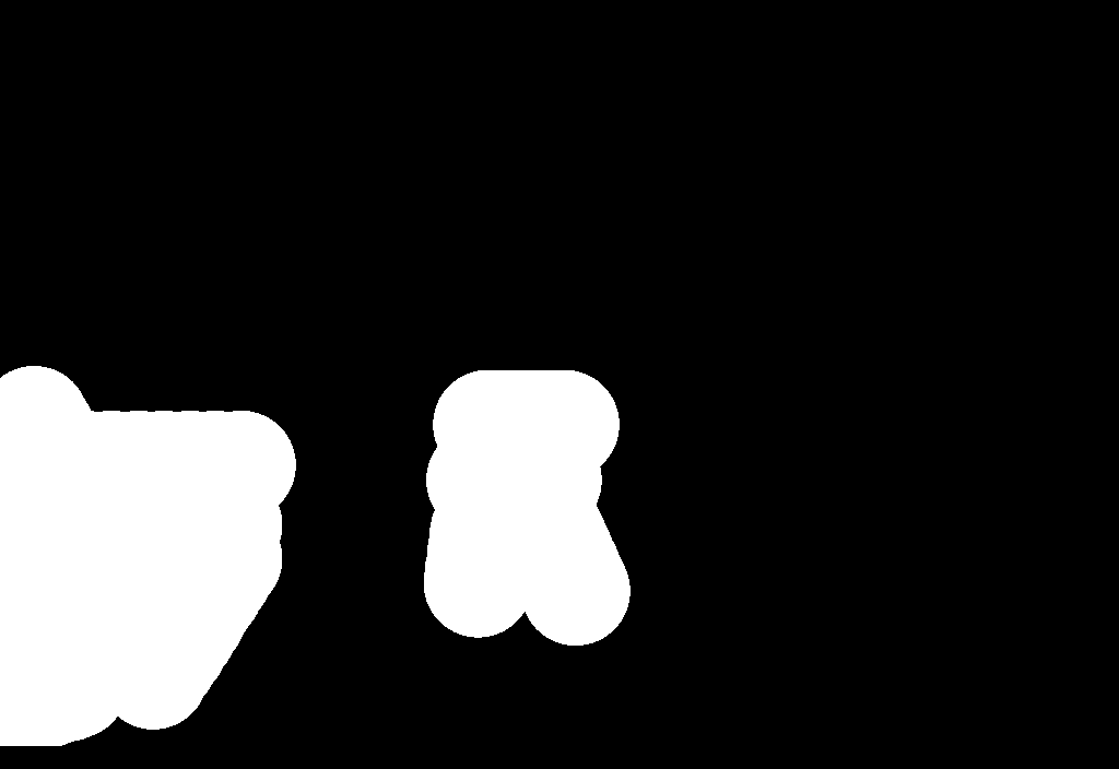 living selection: white marks areas requested to change